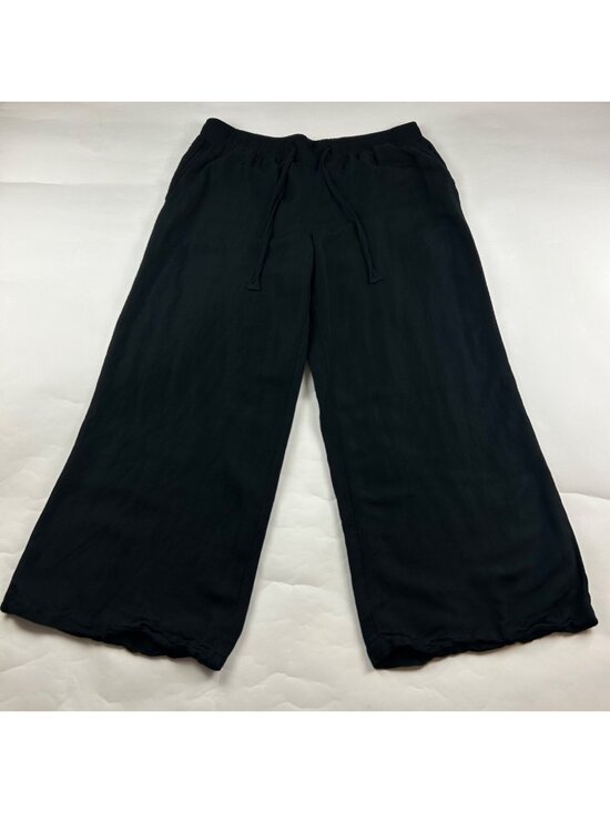 a new day Pants - A New Day Black Linen Blend Wide Leg Lounge Pant XXL
